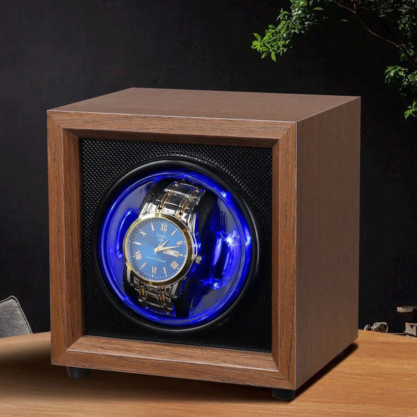 Modelo SL-11 Caja Giratoria Individual con Luz LED para Reloj KS Automático - Bicolor
