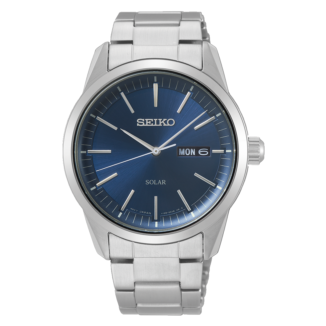 SNE525P1 Reloj Seiko Solar Hombre Pulsera Acero Esfera Azul