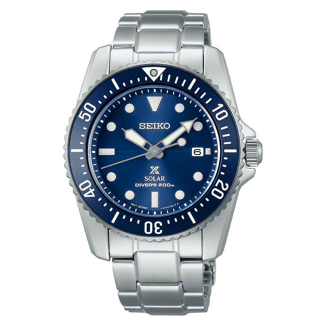 SNE585P1 Reloj Seiko Prospex Hombre Correa Acero Azul