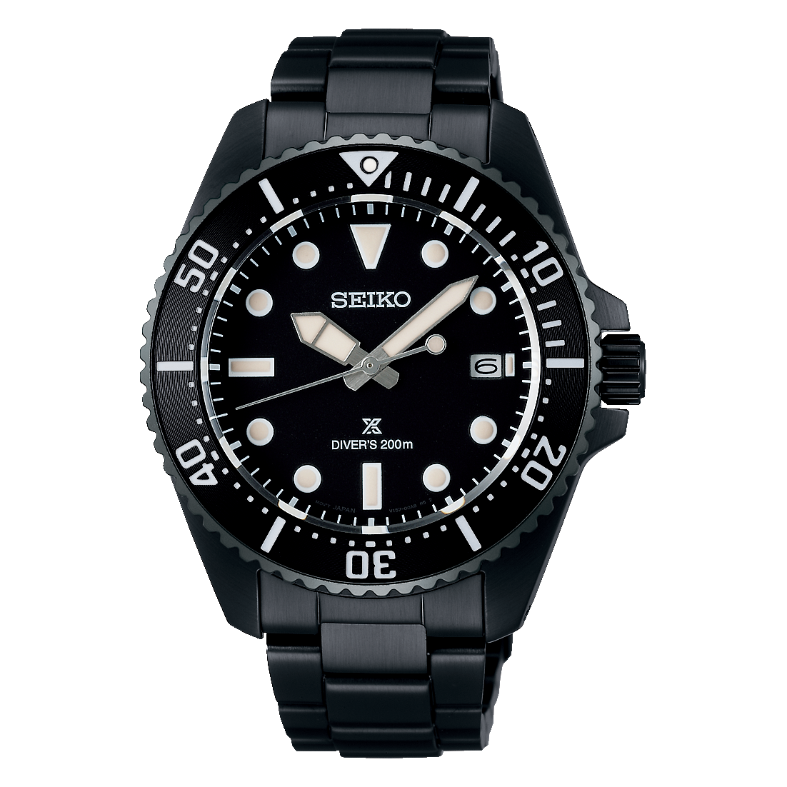 SNE599P1 Reloj Seiko Prospex de hombre pulsera de metal negro 41 mm