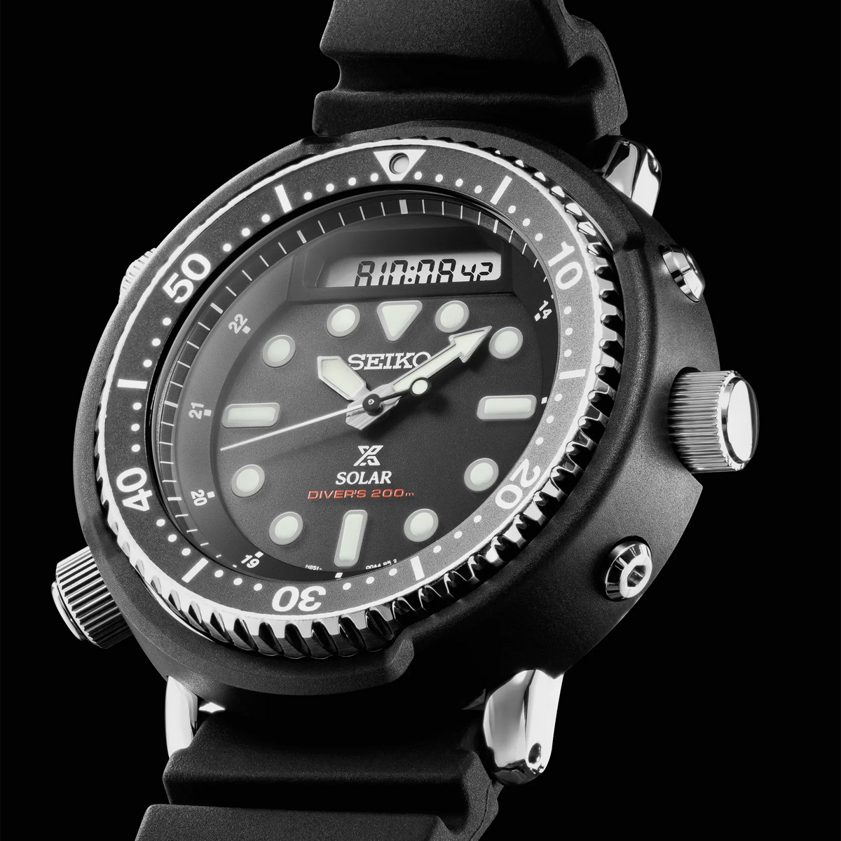 SNJ025P1 Reloj Seiko Prospex de hombre banda de caucho 48 mm - Resina Negro