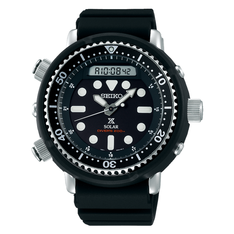 SNJ025P1 Reloj Seiko Prospex de hombre banda de caucho negro 48 mm