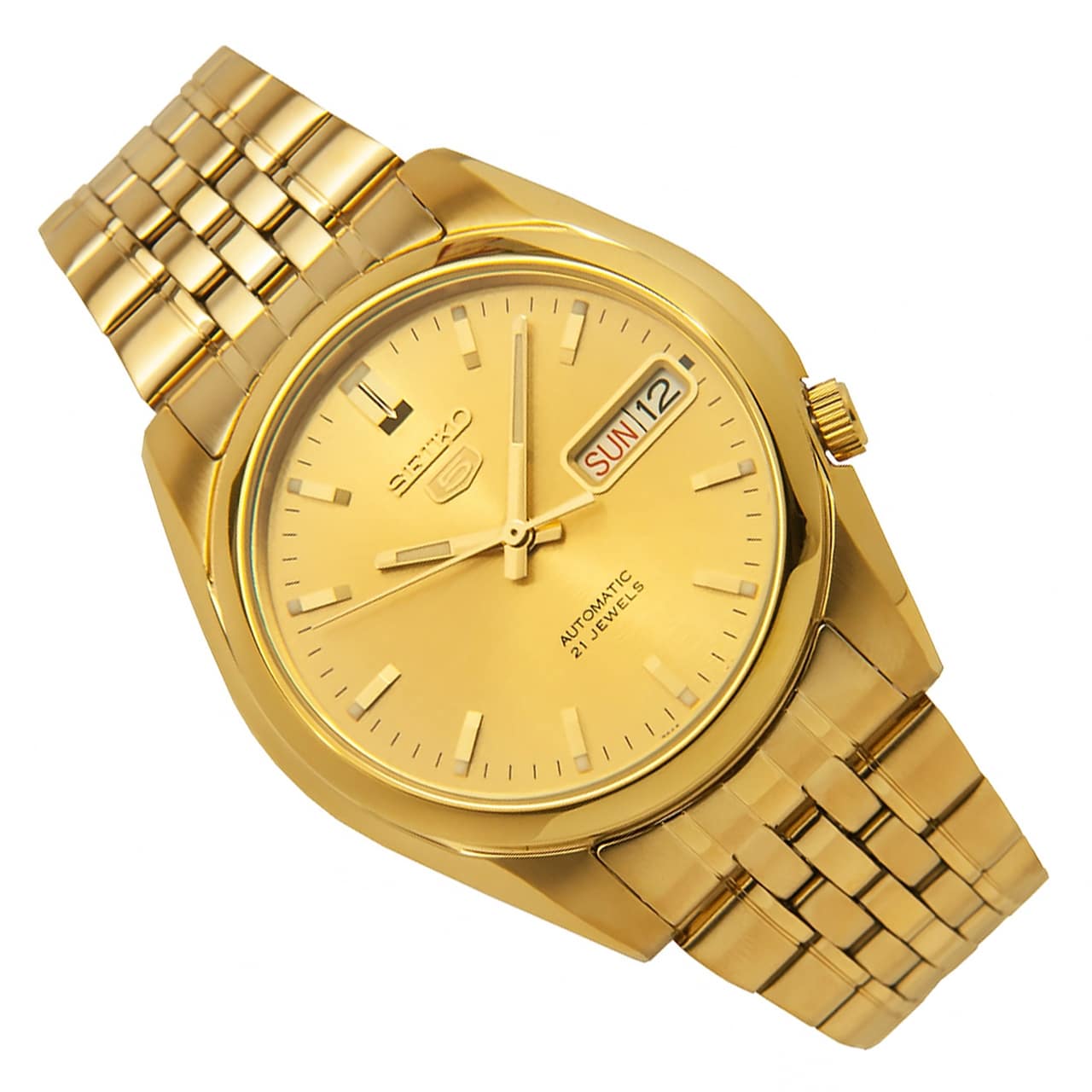 SNK366K1 Reloj Seiko Automatic 5 Hombre Acero Tono Dorado