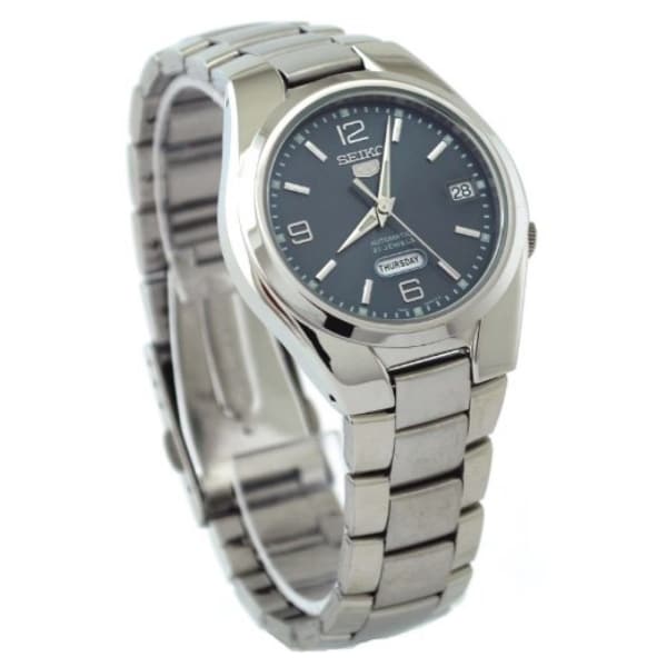 5-SNK621K1 Reloj Seiko Automatic 5 Hombre Acero Inoxidable Gris Oscuro - Detalle de esfera