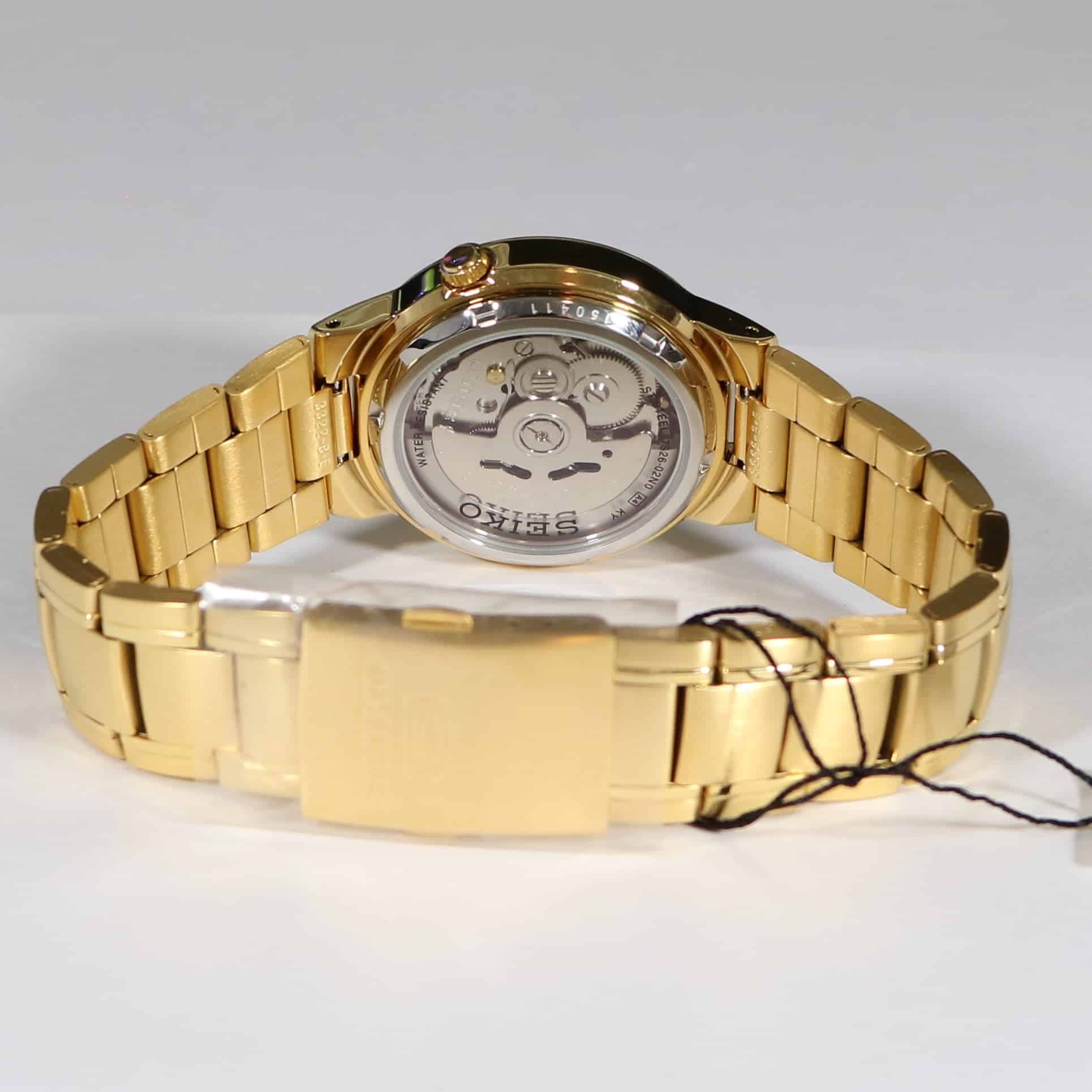 5-SNKA10K1 Reloj Seiko Automatic 5 Hombre Acero Dorado - Vista trasera