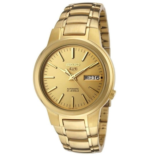5-SNKA10K1 Reloj Seiko Automatic 5 Hombre Acero Dorado - Reloj original en Guatemala