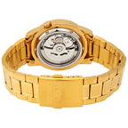 SNKK22K1 Reloj Seiko Automatic 5 Hombre Acero Dorado Esfera Negra