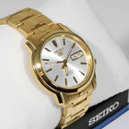 5-SNKK74K1 Reloj Seiko Serie 5 Hombre Acero Inoxidable Dorado - Vista lateral