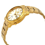 5-SNKK74K1 Reloj Seiko Serie 5 Hombre Acero Inoxidable Dorado - Detalle de esfera