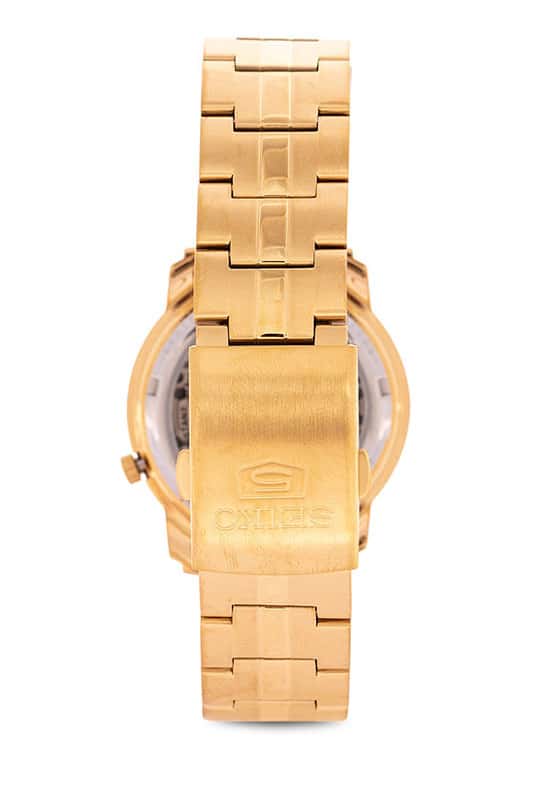 5-SNKK86K1 Reloj Seiko Serie 5 Hombre Acero Dorado Esfera - Detalle de esfera