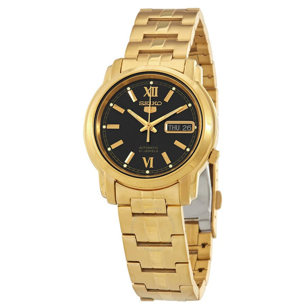 5-SNKK86K1 Reloj Seiko Serie 5 Hombre Acero Dorado Esfera - Reloj original en Guatemala