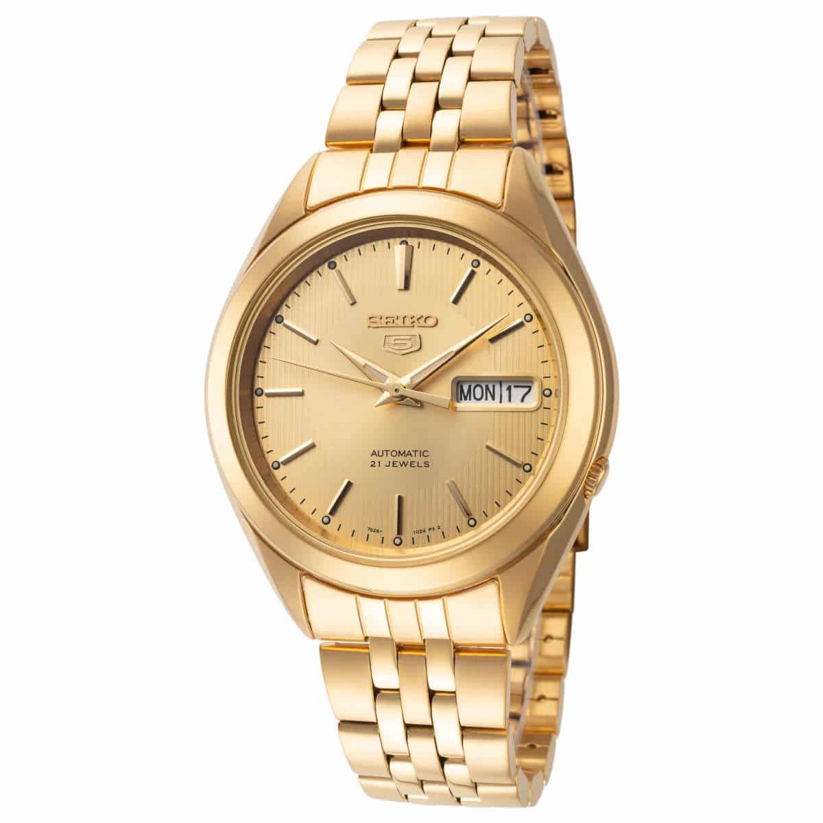SNKL28K1-5 Reloj Seiko Serie 5 Hombre Acero Dorado