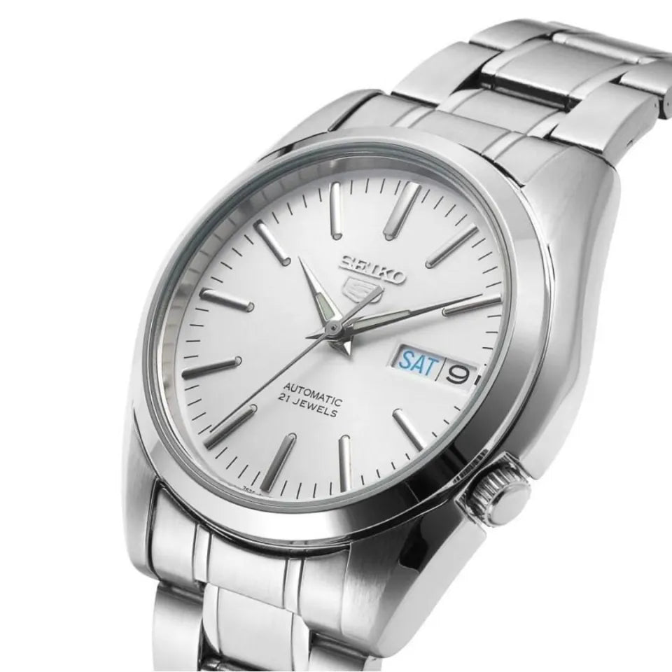 SNKL41K1 Seiko 5 Reloj para caballero pulsera de metal - Acero Inoxidable Plateado