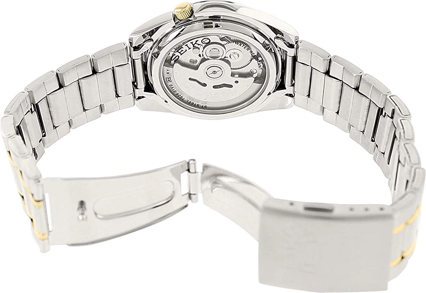 5-SNKL47K1 Reloj Seiko Automatic 5 Hombre Acero Bicolor Esfera Blanca - Vista 5