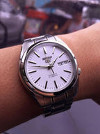 5-SNKL47K1 Reloj Seiko Automatic 5 Hombre Acero Bicolor Esfera Blanca - Vista 7