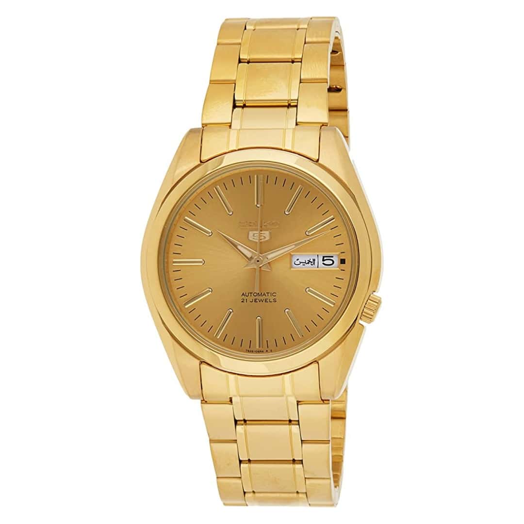 SNKL48K1-5 Reloj Seiko Serie 5 Hombre Acero Dorado