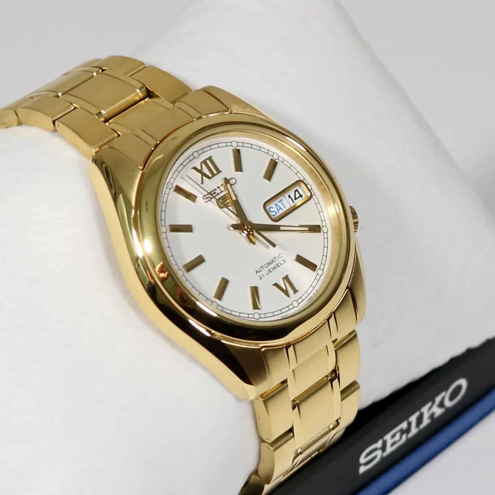 SNKL58K1-5 Reloj Seiko Serie 5 Hombre Acero Dorado
