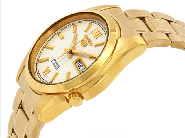 SNKL58K1-5 Reloj Seiko Serie 5 Hombre Acero Dorado