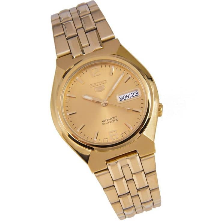 SNKL64K1 Reloj Seiko Automatic 5 Hombre Acero Inoxidable Dorado