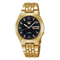 SNKL66K1 Reloj Seiko Automatic 5 Hombre Acero Dorado Esfera Negra