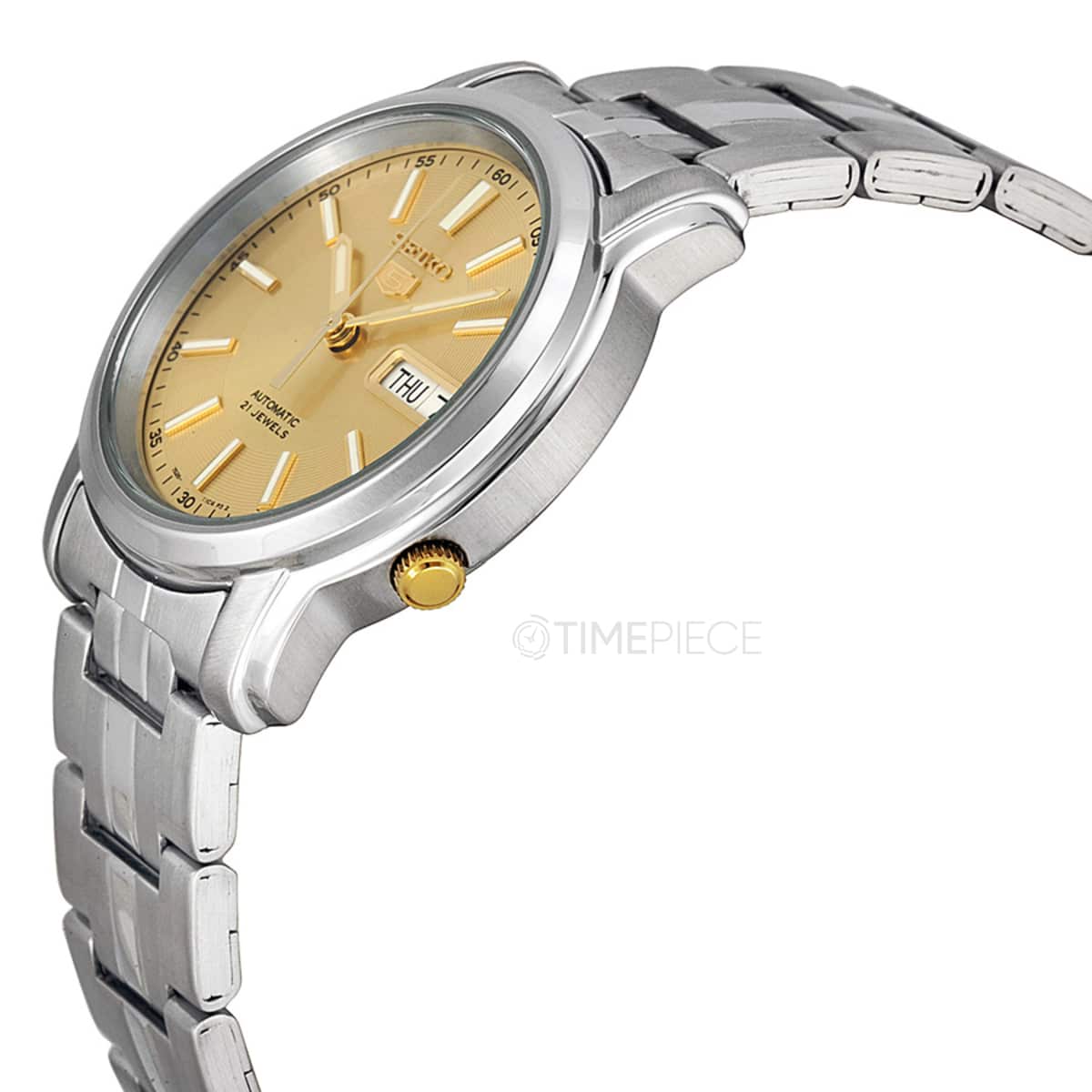 SNKL81-5 Reloj Seiko Automatic 5 Hombre Acero Esfera Dorada