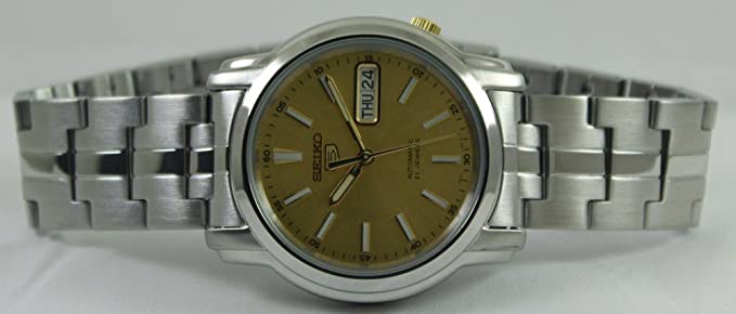 SNKL81-5 Reloj Seiko Automatic 5 Hombre Acero Esfera Dorada