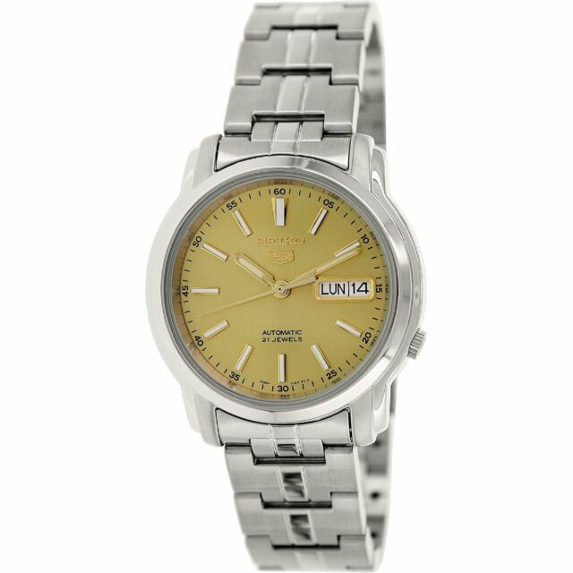 SNKL81-5 Reloj Seiko Automatic 5 Hombre Acero Esfera Dorada