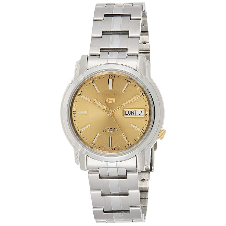 SNKL81-5 Reloj Seiko Automatic 5 Hombre Acero Esfera Dorada