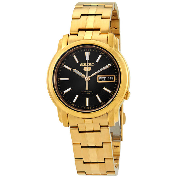 SNKL88K1 Reloj Seiko 5 Autimatico de hombre correa de metal - Acero Inoxidable Dorado