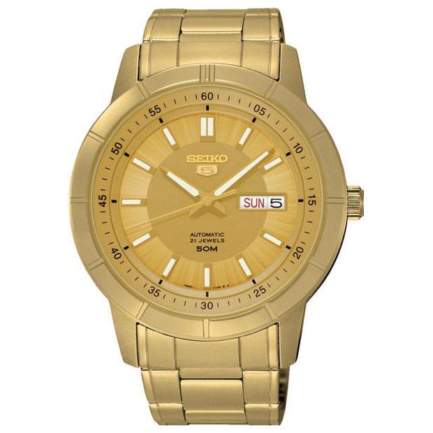 5-SNKN62K1 Reloj Seiko Serie 5 Hombre Acero Dorado - Reloj original en Guatemala