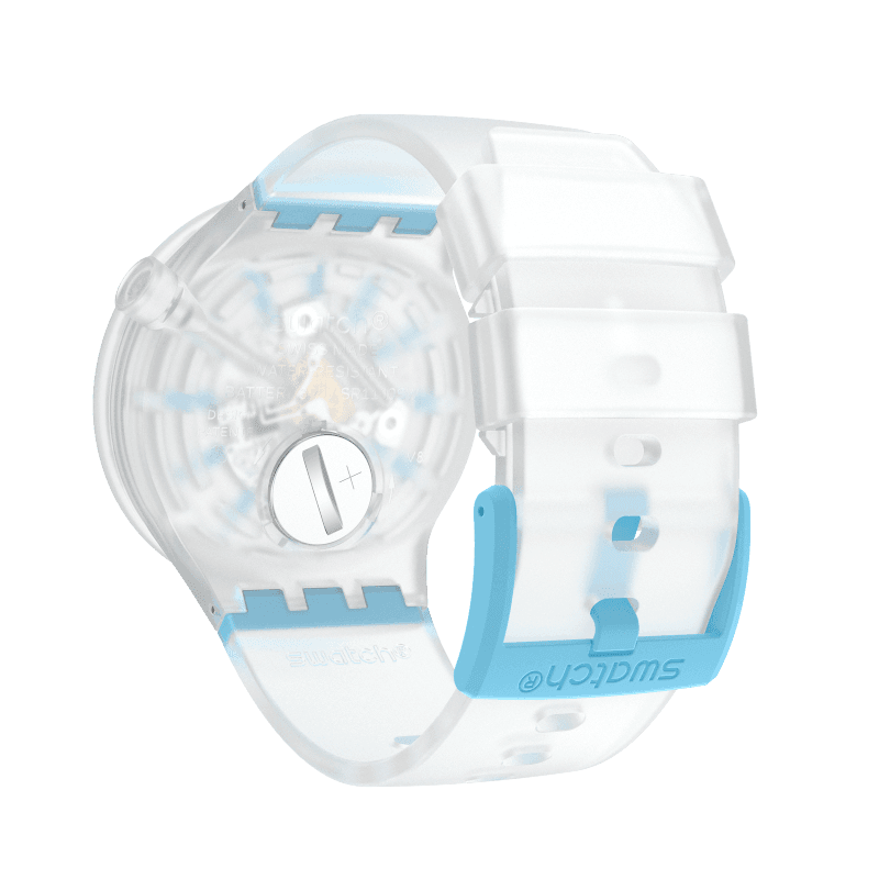 SO27E105 Reloj Swatch Big Bold Unisex Silicona Blanco Azul