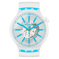 SO27E105 Reloj Swatch Big Bold Unisex Silicona Blanco Azul