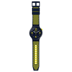 SO27N102 Reloj Swatch Big Bold Hombre Silicona Azul Neón
