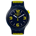 SO27N102 Reloj Swatch Big Bold Hombre Silicona Azul Neón