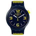 SO27N102 Reloj Swatch Big Bold Hombre Silicona Azul Neón