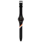 SO28B705 Reloj Black Carousel Squares de hombre correa de resina