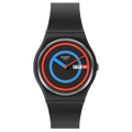 SO28B706 Reloj Swatch Circling Black Unisex pulsera de resina