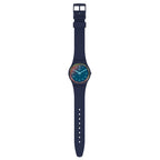 SO28N110 Reloj Swatch LA Night Blue de hombre correa de resina - Resina Azul