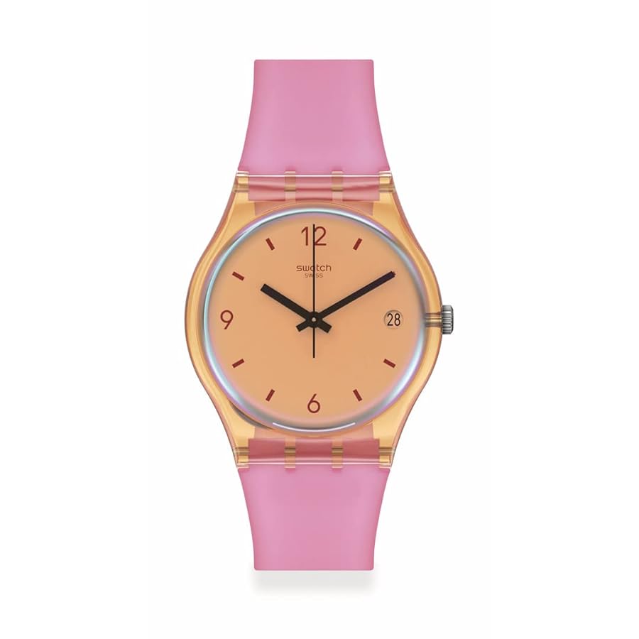 SO28O401 Reloj Swatch Coral Dreams unisex pulsera de caucho - Resina Rosa