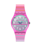 SO28P105 Reloj Swatch Electrifying Summer unisex banda de silicona