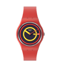 SO28R702 Reloj Swatch Concentric Red unisex banda de caucho