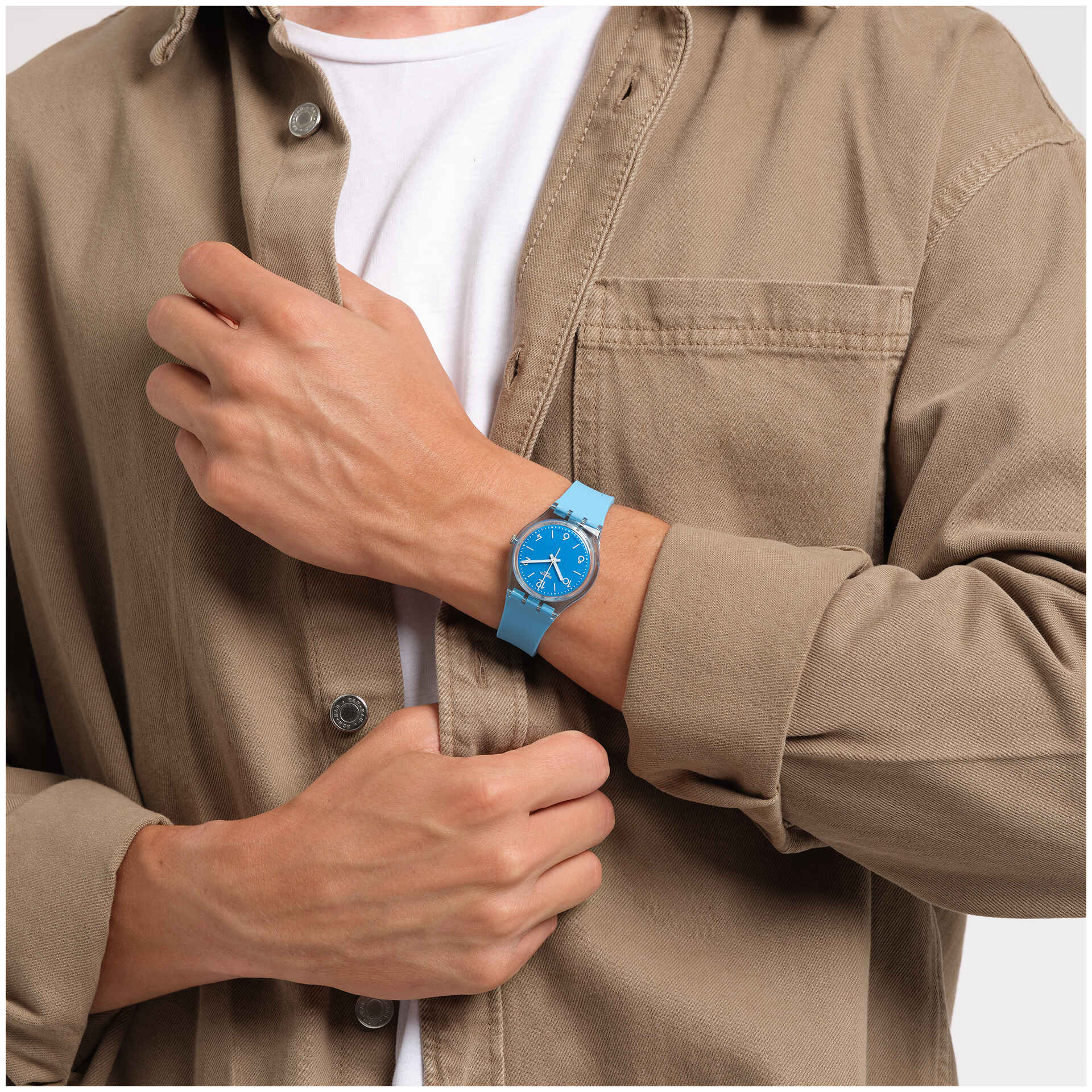 SO28S101 Reloj Swatch Turquoise Tonic Unisex pulsera de resina