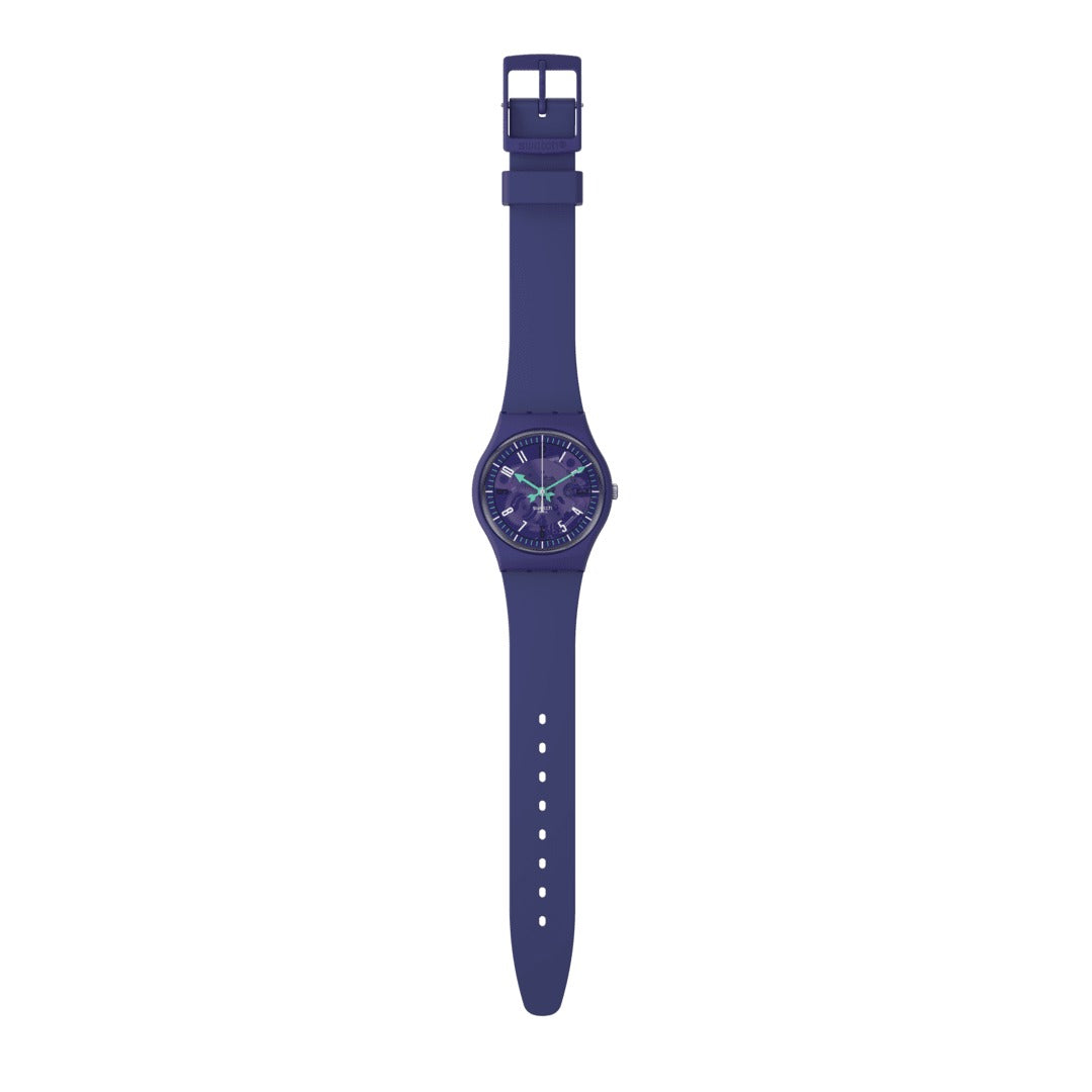 SO28V102 Reloj Swatch Photonic Purple unisex correa de silicona - Resina Morado