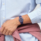 SO28V102 Reloj Swatch Photonic Purple unisex correa de silicona - Resina Morado