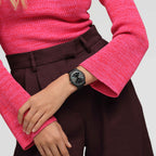 SO29B404 Reloj Swatch A Dash of Green Unisex correa de resina - Resina Negro
