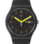 SO29B707 Reloj Swatch Dark Glow de hombre pulsera de silicona