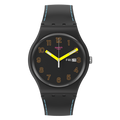 SO29B707 Reloj Swatch Dark Glow de hombre pulsera de silicona