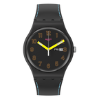 SO29B707 Reloj Swatch Dark Glow de hombre pulsera de silicona