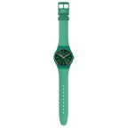 SO29G100 Reloj Swatch Sunbrush Grass de dama pulsera de resina - Resina Verde