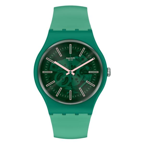SO29G100 Reloj Swatch Sunbrush Grass de dama pulsera de resina